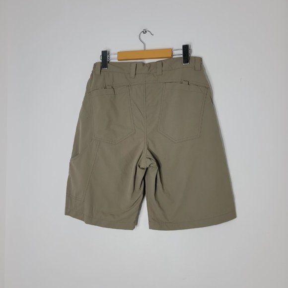 Vittorio Rossi Mens Tan Outdoor Elastic Waist Cargo Hiking Short Pockets Size 48 - Picture 9 of 16